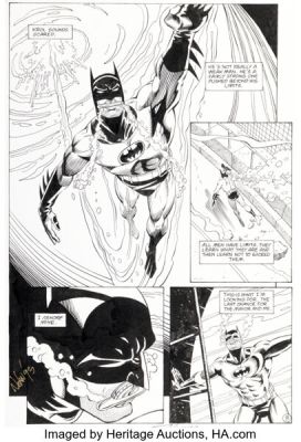 Graham Nolan and Scott Hanna Detective Comics #663 Story Page 3 Original Art (DC, 1993). | Heritage