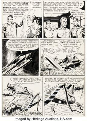 Jim Mooney Action Comics #201 Tommy Tomorrow Story Page 3 Original Art (DC, 1955).