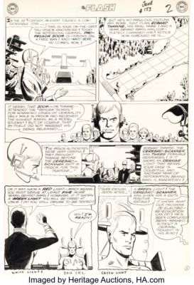 Carmine Infantino and Joe Giella The Flash #153 Reverse-Flash Story Page 2 Original Art (DC, 1965).