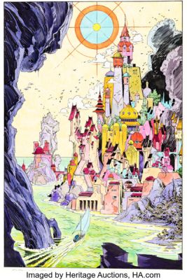 P. Craig Russell Epic Illustrated #4 Elric "The Dreaming City (Part II)" Splash Page 2 Original Art (Marvel/Epic, 1980). | Heritage
