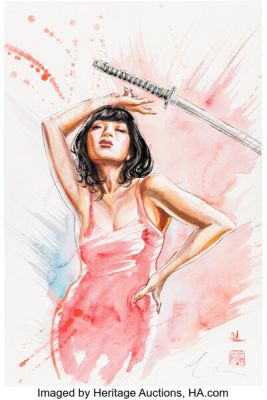 David Mack Bad Omens: Concrete Jungle #1 Variant Cover Original Art (Sumerian Comics, 2023).