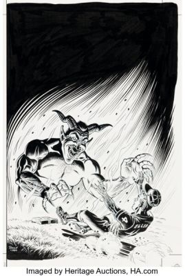 Rand Holmes Death Rattle #17 Cover Original Art (Kitchen Sink Press, 1988). | Heritage