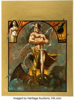 Sanjulián (Manuel Pérez Clemente) Conan the Barbarian Illustration Specialty Original Art (c. 2000-05). | Heritage