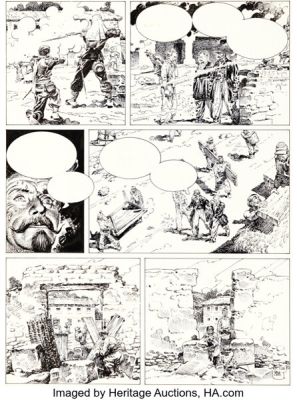 Antonio Hernández Palacios Mac Coy Camerone #11 Story Page 28 Original Art (Dargaud, 1983). | Heritage