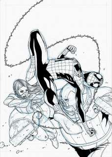 Andie Tong - spectacular spider-man #195 cover (sold live on ‘dueling dealers of comic art‘ episode #60 podcast on 3-12-2022 watch it here!