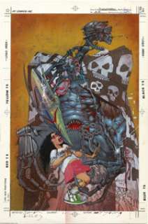 Simon Bisley - Doom Patrol #35 Cover Original Art (DC, 1990). That mad master of splatter from the British Isles, - | Heritage