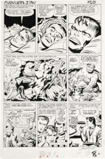 Jack Kirby and Paul Reinman - Avengers #3, page 7 Original Art (Marvel, 1964). From the dawn of the Marvel Age - | Heritage