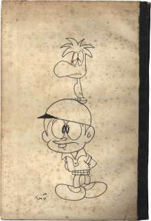 Shotaro Ishimori Hand-Drawn Illustration Signed Scrapbook " TV Kozou Telesuke" | Mandarake (Big Web)