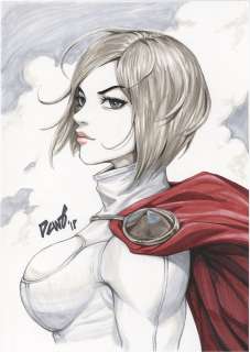 Derrick Choo’s handwriting color illustration "Power Girl" | Mandarake (Big Web)
