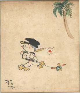 Ryuichi Yokoyama ’Hand-Drawn Color Shikishi(medium size) "Fuku-chan" | Mandarake (Big Web)