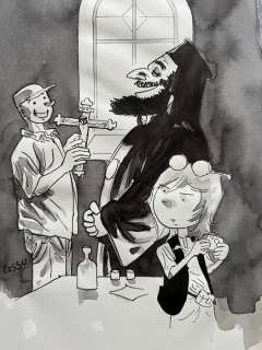 Cossu | Cossu, Antonio - Couverture originale - Mon papa, le crucifix volant et moi - (2010) | Catawiki