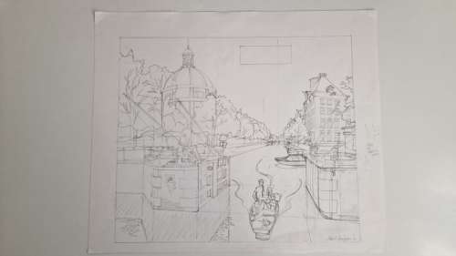 Kuijpers, Henk - Originele schetstekening - Franka 19 - Het zwaard van Iskander - (2004) | Catawiki