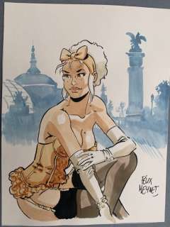 Meynet, Félix - 1 Original colour drawing - Mirabelle coquine à Paris | Catawiki