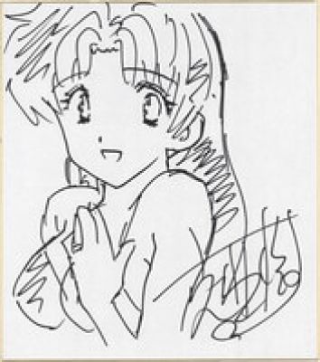 Katsu Aki Hand-Drawn Shikishi "Futari Ecchi" Yura | Mandarake (Big Web)