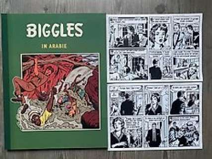 Karel Verschuere - 2 Original page - Biggles - Groot formaat album met originele pagina Biggles in Arabie - 1966 | Catawiki