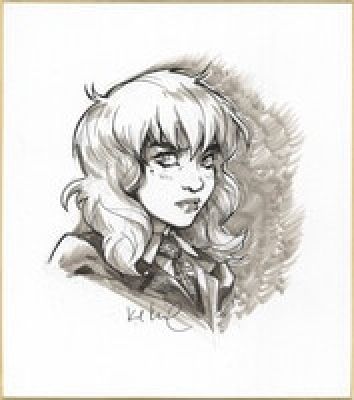 Karl Kerschl Hand-Drawn Shikishi ( decorative paper board) "Gotham Academy" | Mandarake (Big Web)