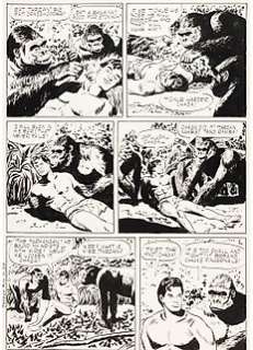 Marsh, Jesse - 1 Original page - Tarzan #13 - Sunday Page - 1950