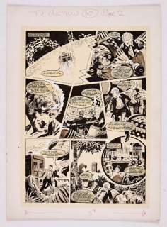 Dr Who original artwork drawn and painted by Gerry Haylock for TV Action No 60… | Comic Book Auctions ltd