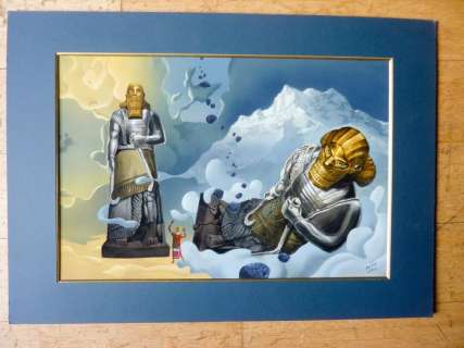 Torton, Jean - 1 Gouache - La Fresque Biblique - Le Songe de Nabuchodonosor | Catawiki