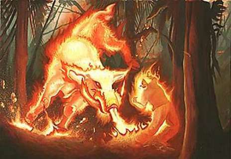 KEITH GARLETTS GORETUSK FIREBEAST Issue #91 Trading Card Art | ComicConnect