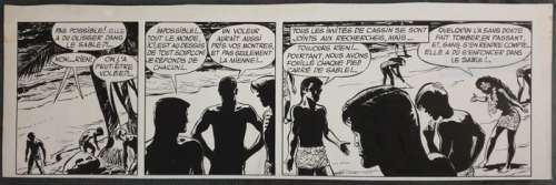 Jijé - 1 Strip original - Tanguy & Laverdure T12 - Menace sur Mururoa - 1978 | Catawiki