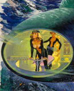 Robert Bonfils (American, 1922-2018) Nautipuss, paperback cover, 1965 Gouache on board 14 x 11 inches (35.6 x 27.9 cm... | Heritage