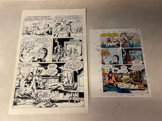 CHAMPIONS #4 original comic art and color guide VAMPIRESS NOT FOXBATS SLAVE 1987 | eBay US (Buy It Now)