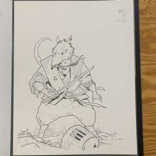 Ben Bishop | NECA - SPLINTER - ACTION FIGURE PACKAGING - (ORIGINAL ART) | Ben Bishop