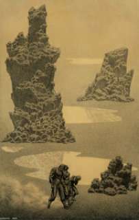 Hannes Bok (American, 1914-1964) Water and Stone Ink and pencil on paper 11-3/4 x 7-3/8 inches (29.8 x 18.7 cm) -