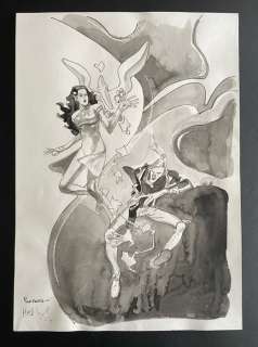 Laval NG - 1 Original drawing - Hommage à Moebius - 2017