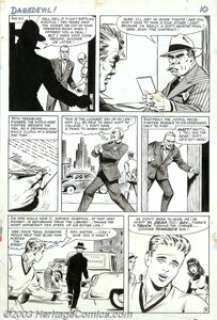 Bill Everett - Original Art for Daredevil #1, pages 8 and 9 (Marvel, 1964). Though best known for his work on - | Heritage