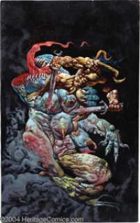 Simon Bisley - The Melting Pot, Book Two, page 7 Original Art (Kitchen Sink, 1994). Simon Bisley paints a richly - | Heritage