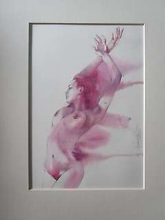 Casotto, Giovanna - 1 Original colour drawing - La Femme Pourpre - 2021 | Catawiki