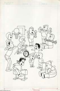 Irving Tripp (attributed) - Little Lulu Covers Original Art, Group of 5 (Whitman, undated). Five Little Lulu covers -