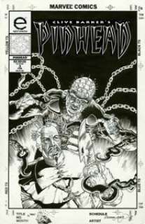 Mark Nelson - Pinhead #3 Cover Original Art (Epic Comics, 1993). The Dark Pontiff of Hell, Pinhead, battles an -