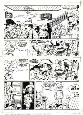 Maciej Mazur | Straszny John i jego banda, odcinek 2 (komplet – tusz i kolor) | Galeria Komiksu