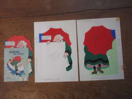 TRUBERT Jean (1909-1983) Bécassine Deux illustrations pour la… | misc / divers