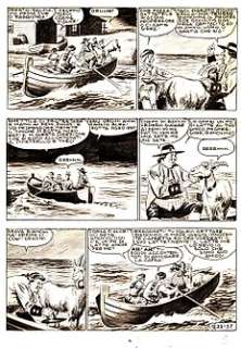 EsseGesse - 1 Original page - il Grande Blek #33 - "la banda del Pipistrello" - 1956 | Catawiki