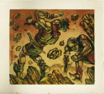 Hannibal King - Magic: The Gathering, "Aftershock (Tempest)" Card Illustration Original Art (Wizards -