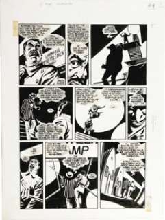 David Lloyd - V For Vendetta Page Original Art (DC, 1988). The stark, dystopian world of writer Alan Moore‘s V -