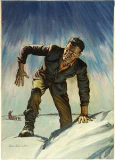 Norman Saunders - Classics Illustrated #26 (Eighth Printing) "Frankenstein" Painted Cover Original -