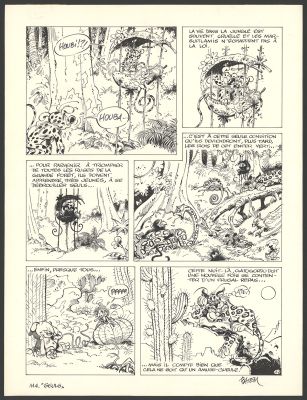 Batem | Le Marsupilami - Le Pollen du Monte Urticando (T.4) - Planche originale n°17 | Daniel Maghen