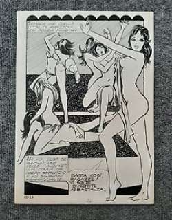Milo Manara - 1 Original page - Genius - # 12 - Splash page - 1970 | Catawiki