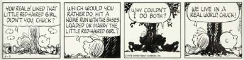 Charles Schulz Peanuts Daily Comic Strip Original Art, dated 6-2-78 (United Feature Syndicate, 1978). The - | Heritage