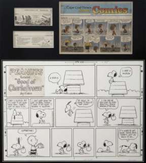 Charles Schulz Peanuts Sunday Comic Strip Original Art, dated 8-23-70 (United Feature Syndicate, 1970). - | Heritage