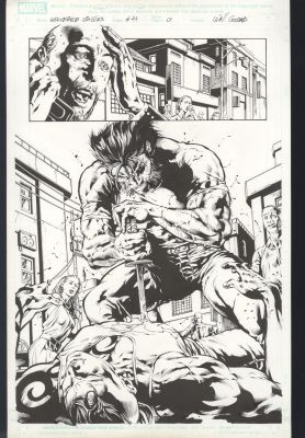 Wolverine Origins #47 Pg 1 Splash Original Art Will Conrad Wolverine Daken 2010 | Neat Stuff Vault