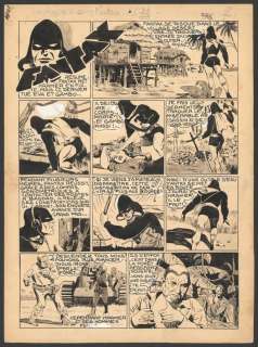 Bob Roc - Planche originale n°22, rehauts au correcteur blanc - La Jungle en délire - Fantax