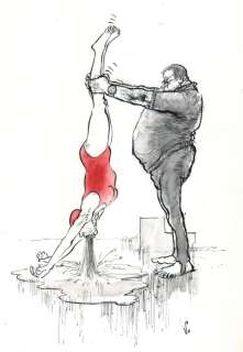 Jan Sanders - Satirische Spelen - Originele illustratie | Catawiki