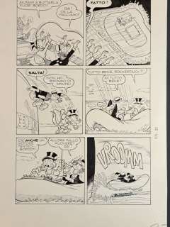 Scarpa, Romano - 1 Original page - Topolino, Libretto n. 993 - Zio Paperone e Il Viaggio nel Paese Che Non C’è - 1974 | Catawiki