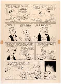 CARL BARKS â€œUNCLE SCROOGEâ€ COMIC #61 FULL PAGE ORIGINAL ART- IN THE MONEY BIN! | Hake’s